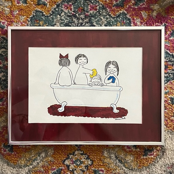 ORIGINAL’s - Laurie Beth - 1990’s “Bathroom Humor” Paintings - Numbered on Back! - Picture 11 of 16